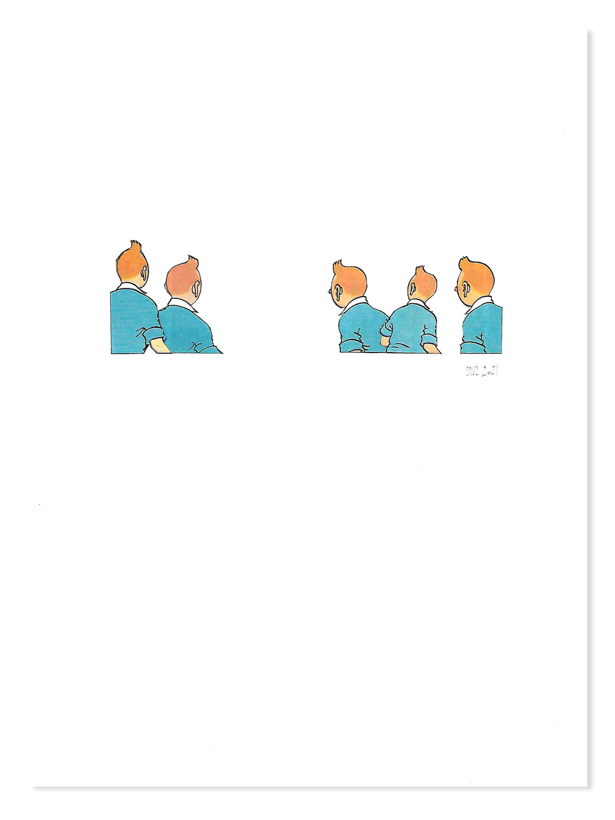 TINTIN-COLLAGE-3-ANALOGICO-CRUZ-CALATRAVA-CASTAFIORE-HERBE-BELGICA-1963