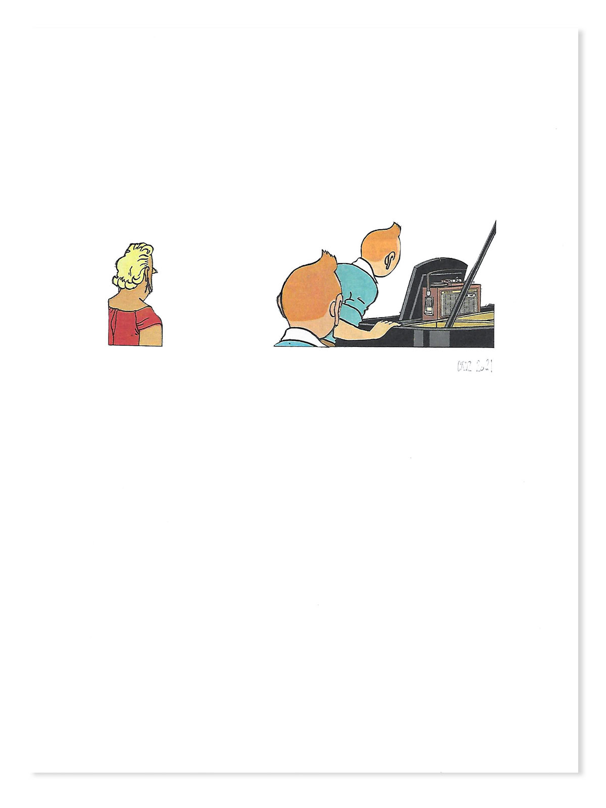 TINTIN-COLLAGE-9-ANALOGICO-CRUZ-CALATRAVA-CASTAFIORE-HERBE-BELGICA-1963