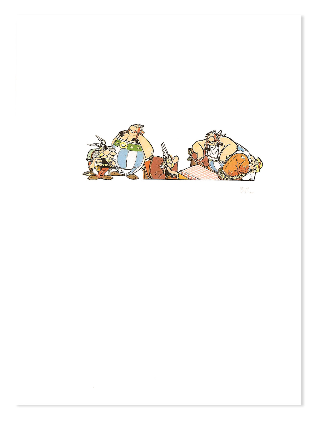 COLLAGE CRUZ CALATRAVA ASTERIX CHEZ LES HELVETES UDERZO FRANCIA 1983 XX